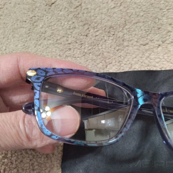 Womens Bon Vivant Prescription Designer Eyeglasses Frames Handmade In Italy main image 5